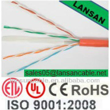 Câble ETL cat6 lan UTP 23 AWG ETL / UL approuvé